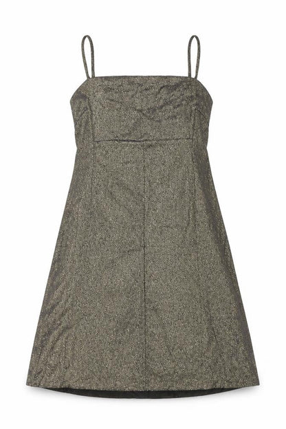 Cameo Rose Womens Gold Polyester A-Line Size 6 Square Neck Zip