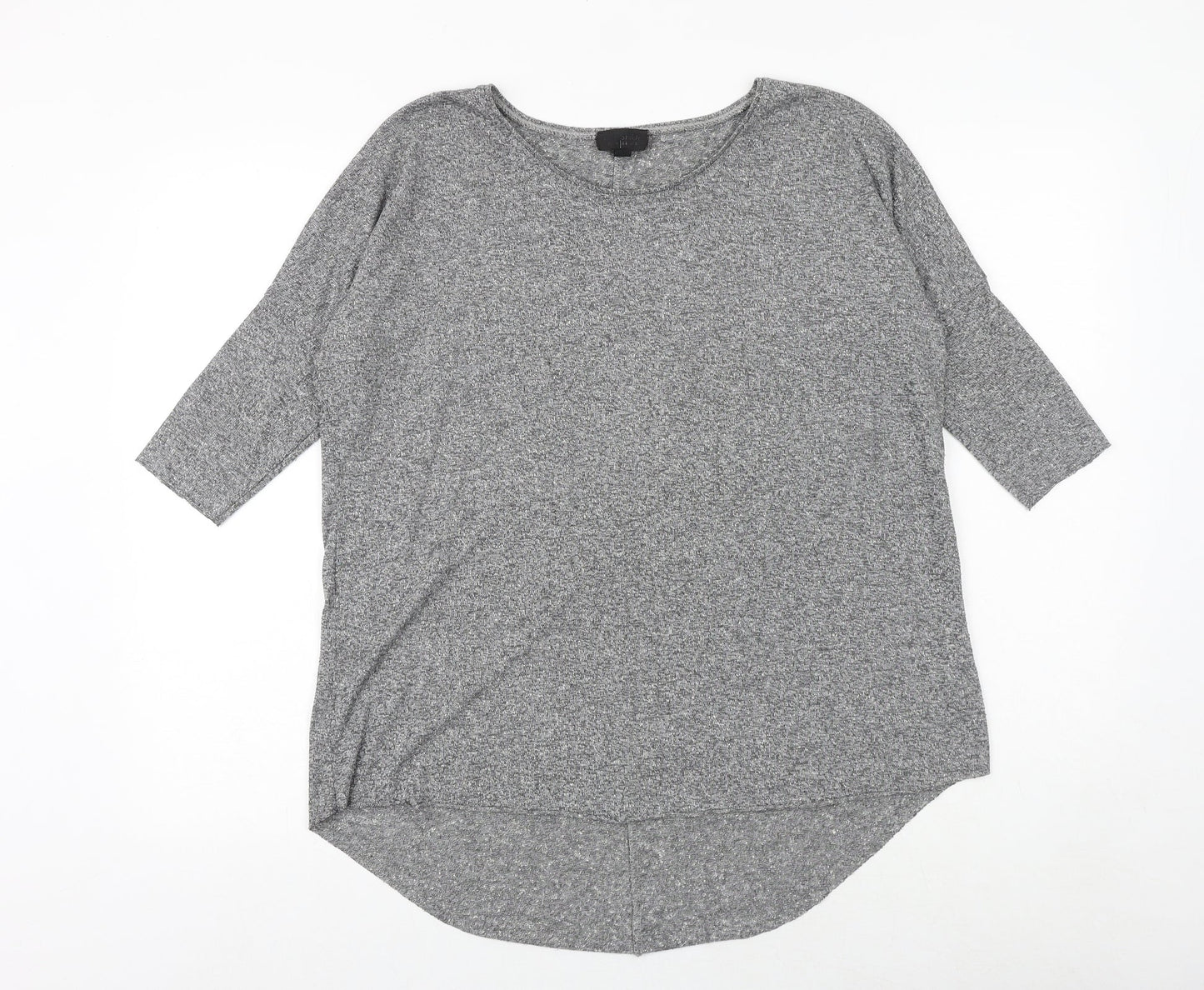 Womens UK Size 8 Topshop Grey Basic T-Shirt