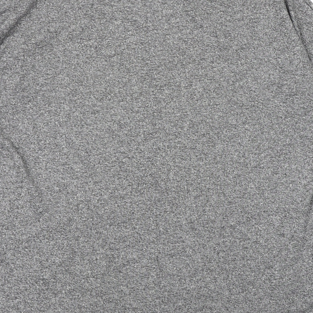 Womens UK Size 8 Topshop Grey Basic T-Shirt
