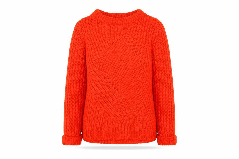NEXT Womens Red Round Neck Acrylic Pullover Jumper Size XS