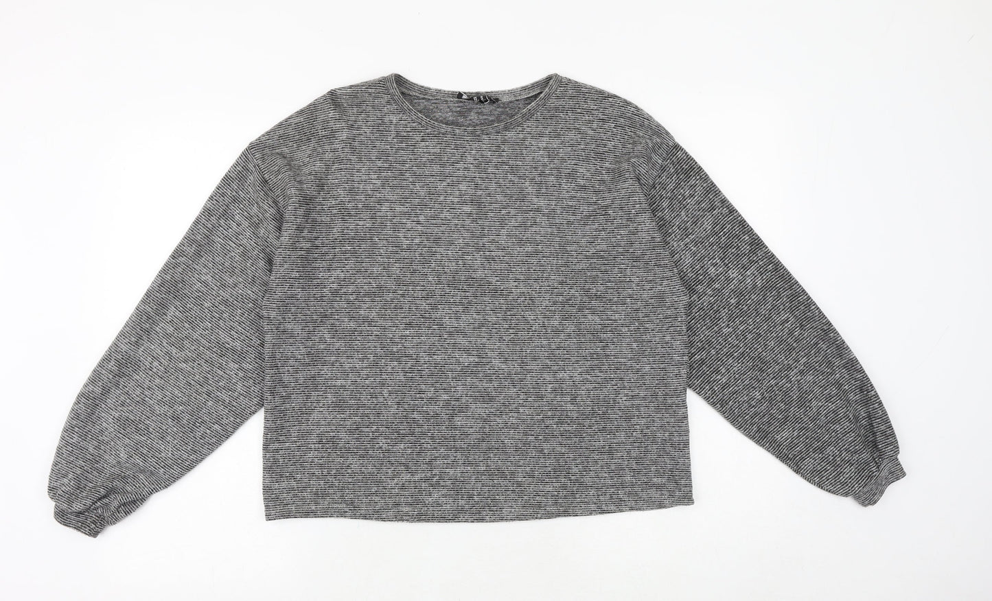 Womens UK Size M New Look Grey Basic Blouse