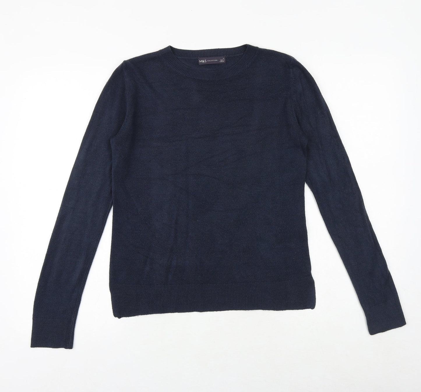 Womens UK Size 10 Marks and Spencer Blue Pullover Jumper