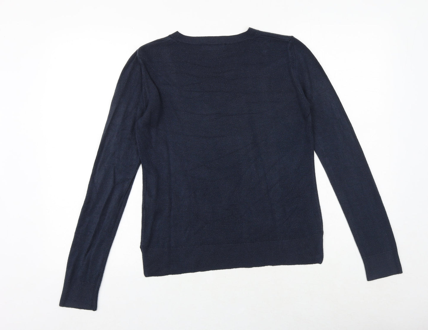 Womens UK Size 10 Marks and Spencer Blue Pullover Jumper