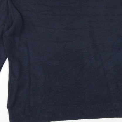 Womens UK Size 10 Marks and Spencer Blue Pullover Jumper