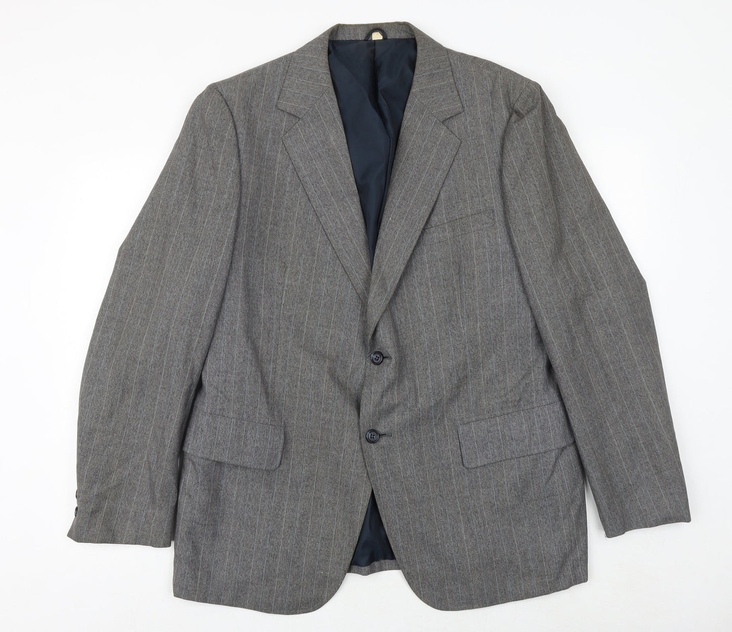 Styleda Mens Grey Striped Wool Jacket Suit Jacket Size 44 Regular