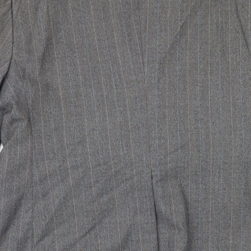 Styleda Mens Grey Striped Wool Jacket Suit Jacket Size 44 Regular