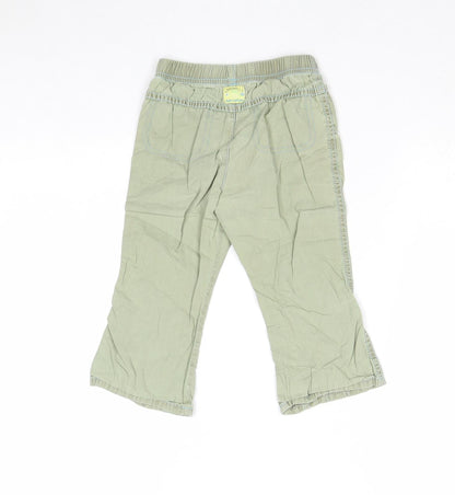 Sanetta Boys Green Cotton Chino Trousers Size 2 Years Regular Pullover