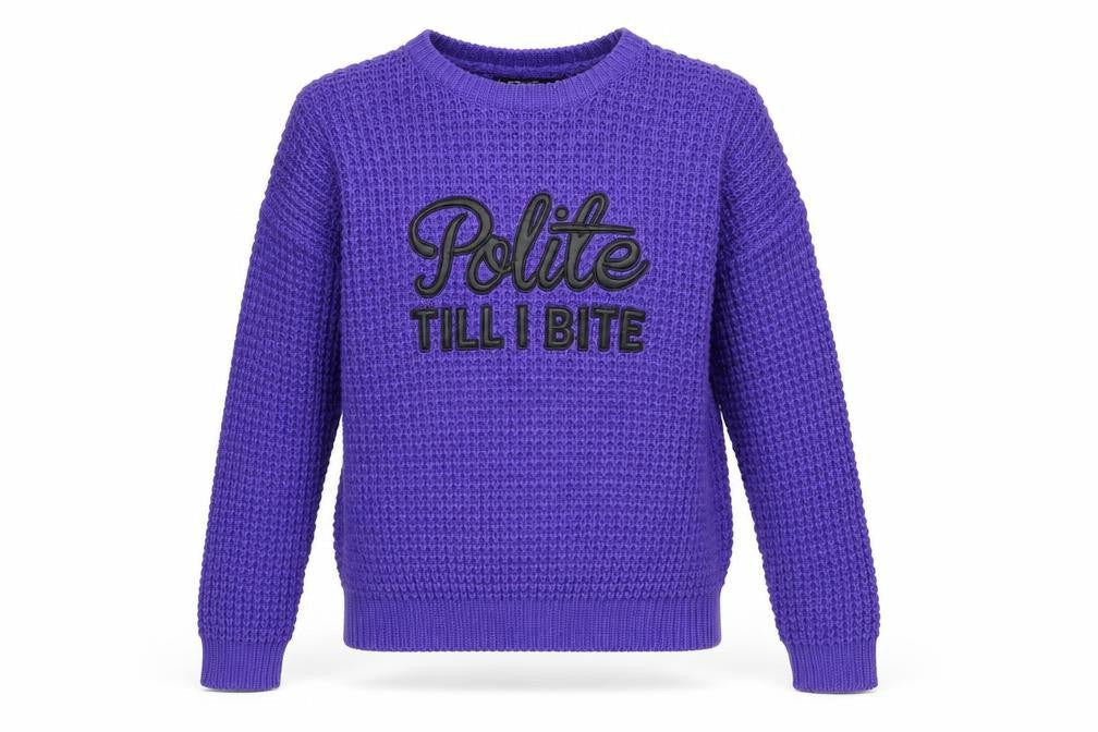 Womens UK Size XS FB Sister Purple Pullover Jumper