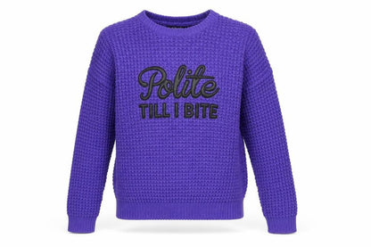 Womens UK Size XS FB Sister Purple Pullover Jumper