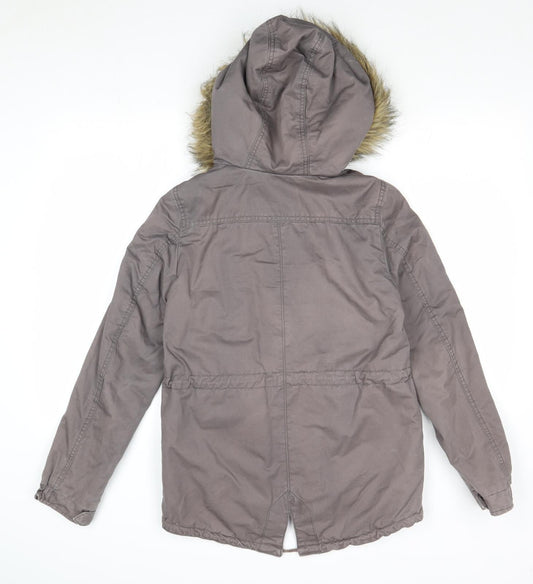 Divided by H&M Womens Grey Jacket Size 8 Zip