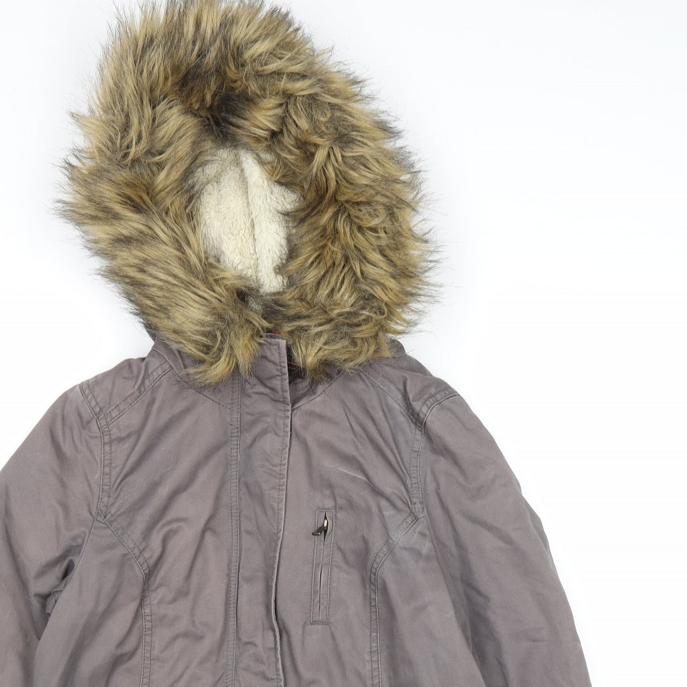 Divided by H&M Womens Grey Jacket Size 8 Zip