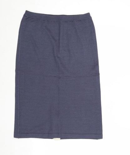 Dimension Womens Blue Acrylic A-Line Skirt Size 30 in