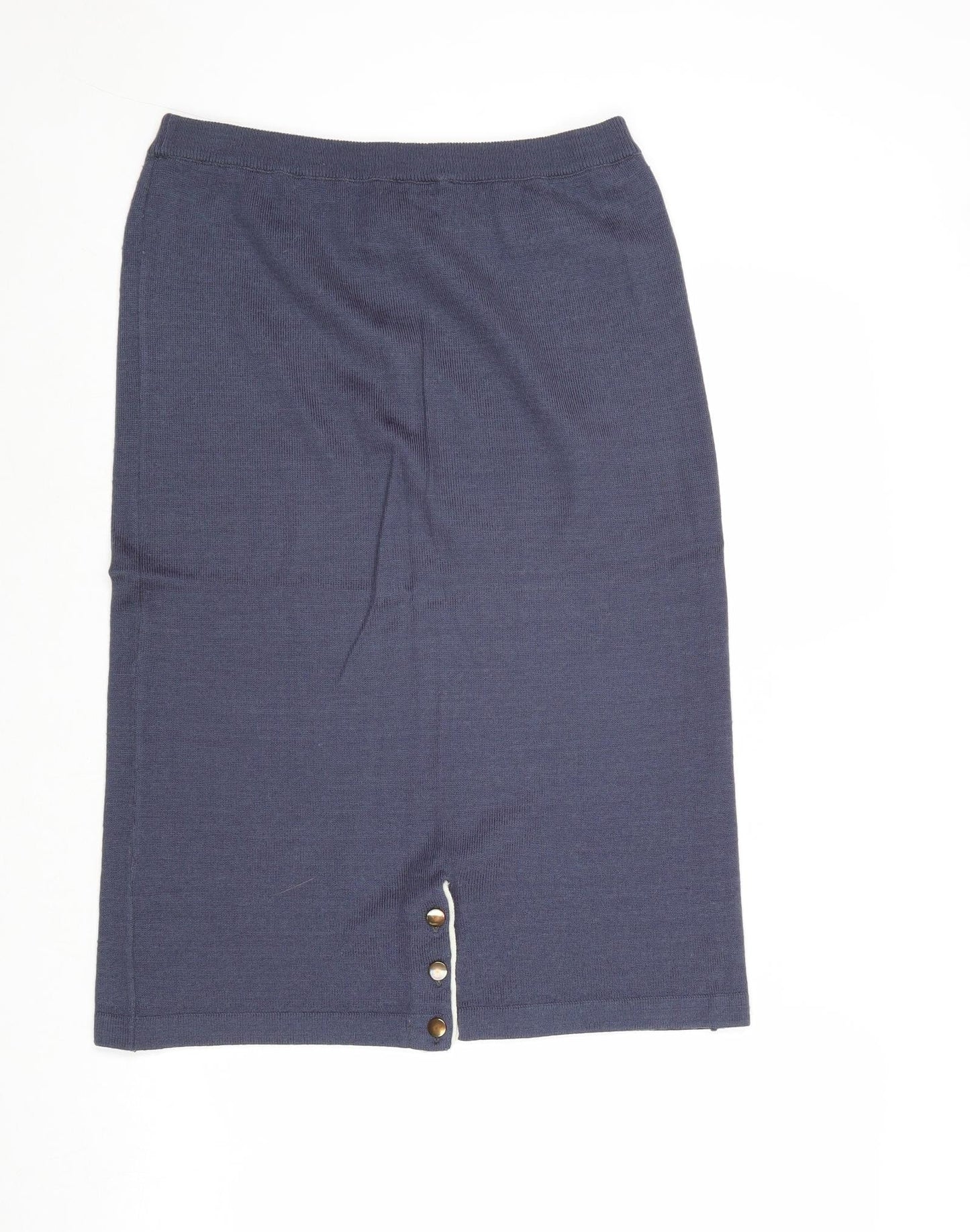 Dimension Womens Blue Acrylic A-Line Skirt Size 30 in