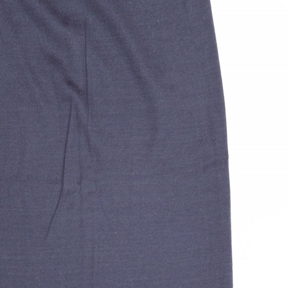Dimension Womens Blue Acrylic A-Line Skirt Size 30 in