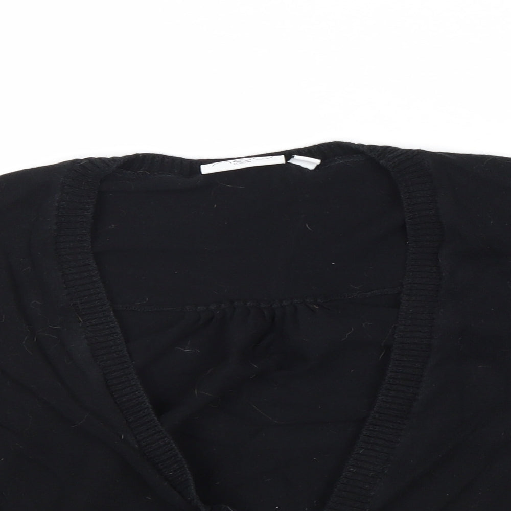 Womens UK Size 16 New Look Black Cardigan Jumper