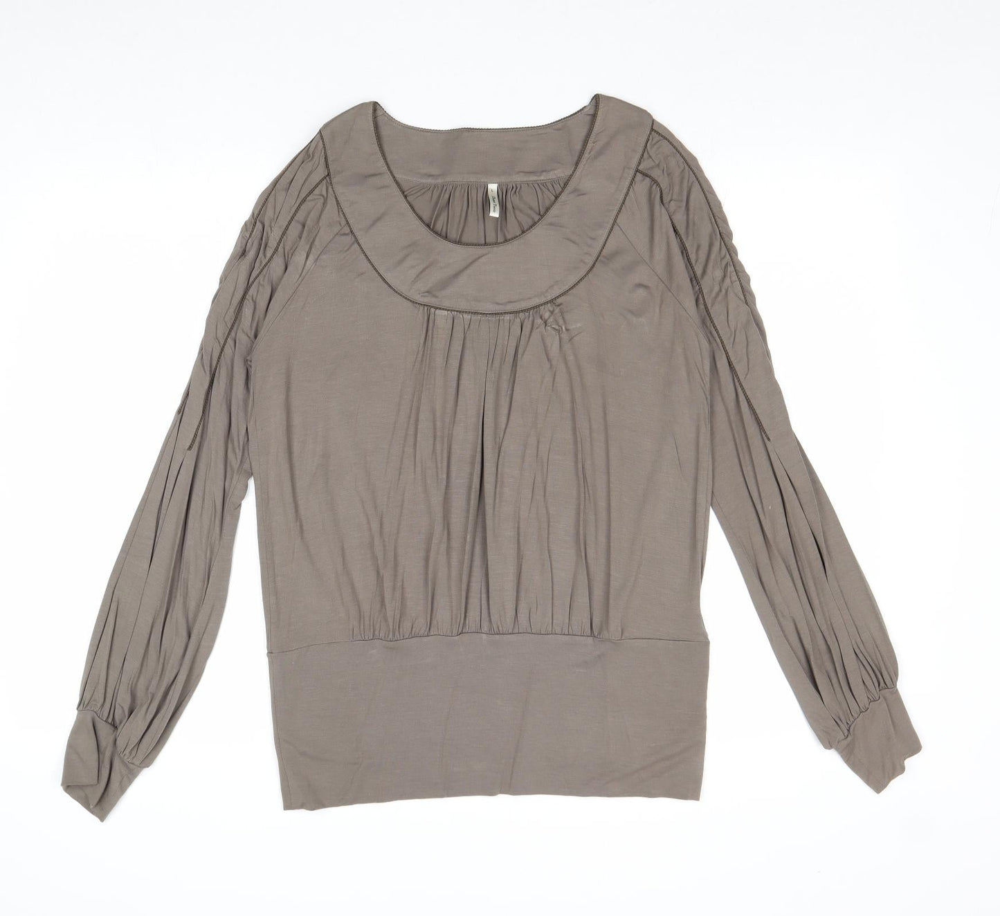 Womens UK Size L Part Two Grey Basic Blouse