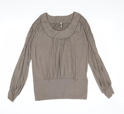 Womens UK Size L Part Two Grey Basic Blouse