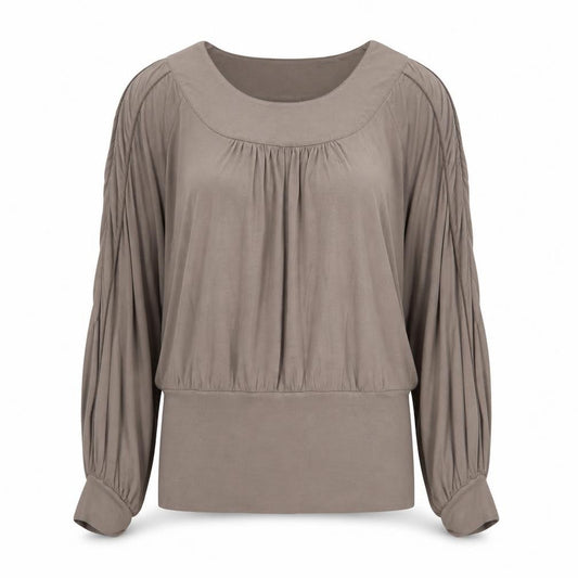Womens UK Size L Part Two Grey Basic Blouse