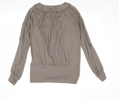 Womens UK Size L Part Two Grey Basic Blouse