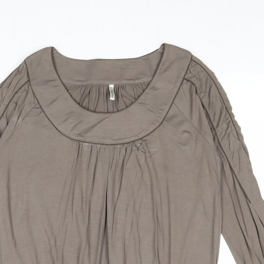 Womens UK Size L Part Two Grey Basic Blouse