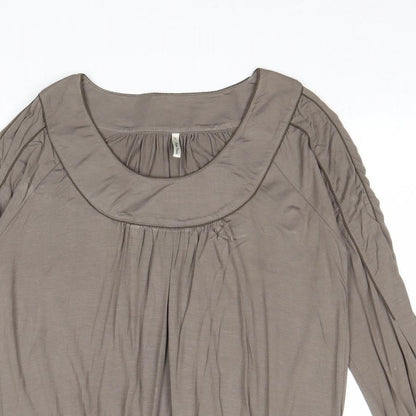 Womens UK Size L Part Two Grey Basic Blouse