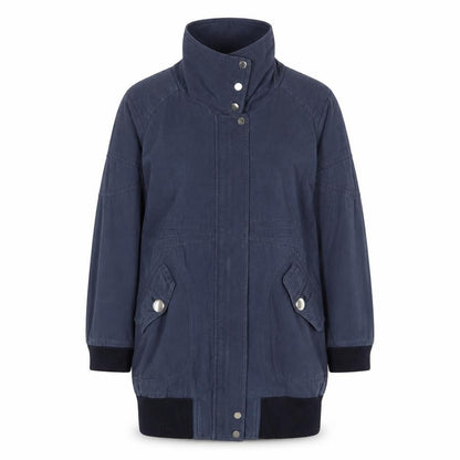 Jovonna Womens Blue Jacket Size S Zip