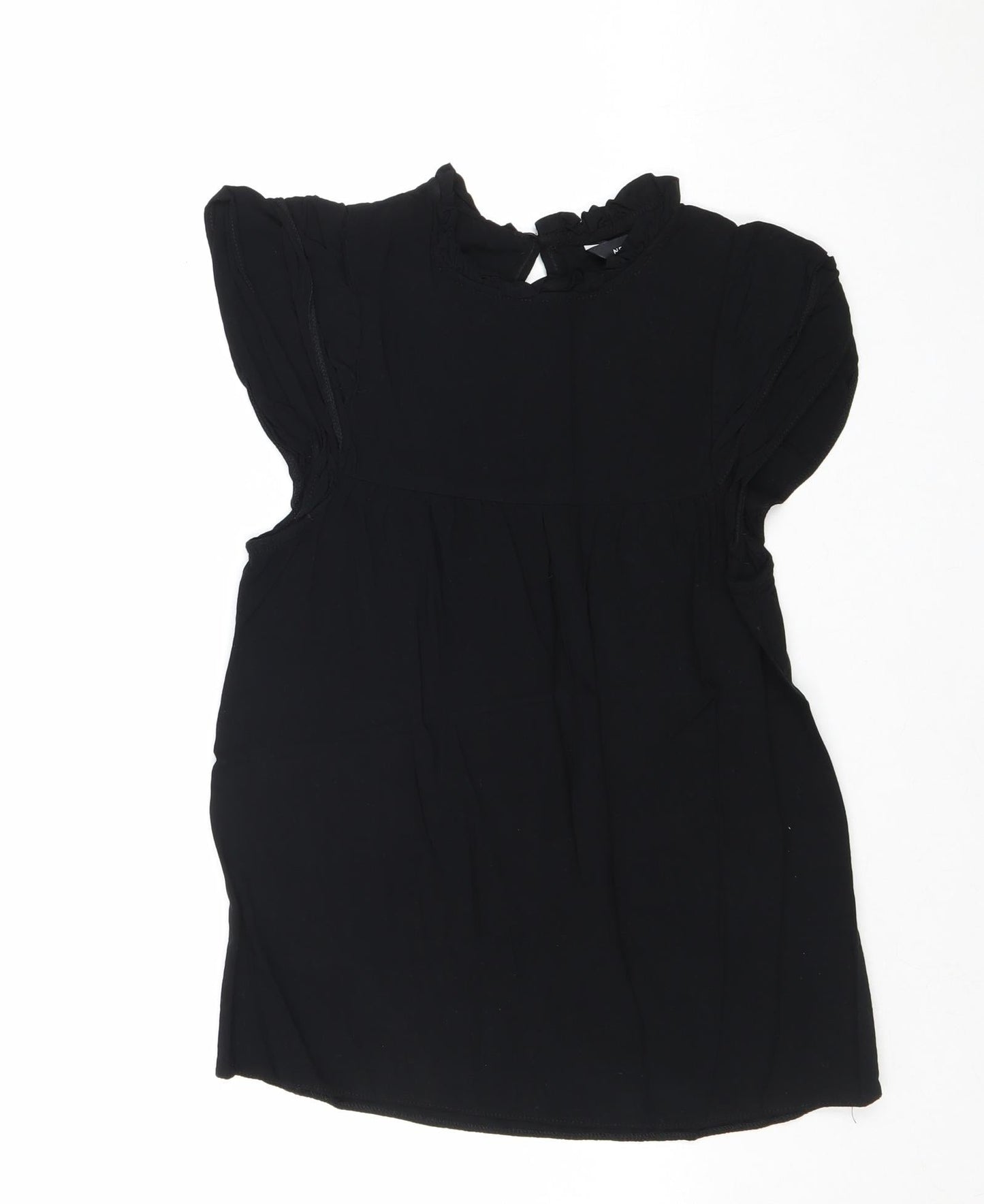 Womens UK Size 6 New Look Black Basic Blouse