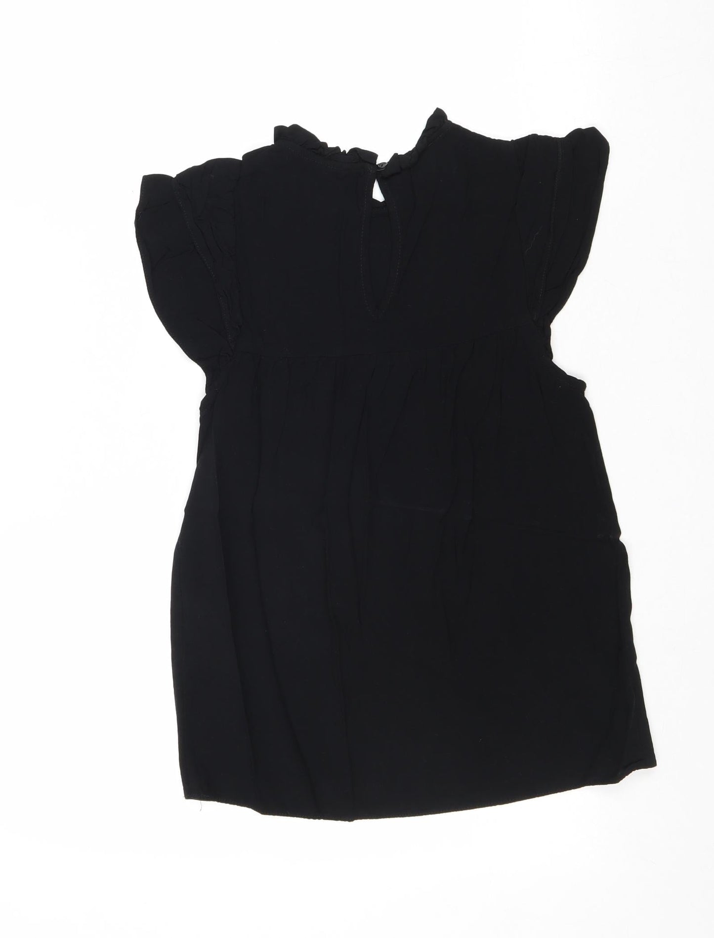 Womens UK Size 6 New Look Black Basic Blouse