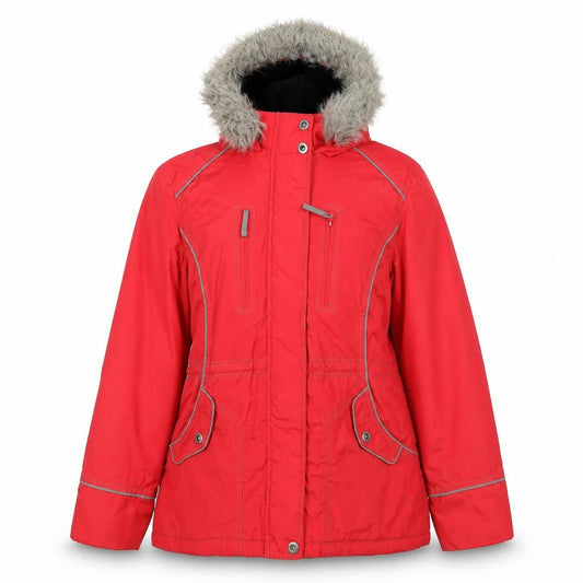 Womens UK Size 12 Savoir Red Windbreaker Coat