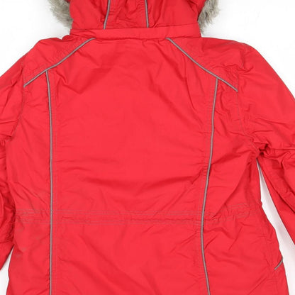 Womens UK Size 12 Savoir Red Windbreaker Coat