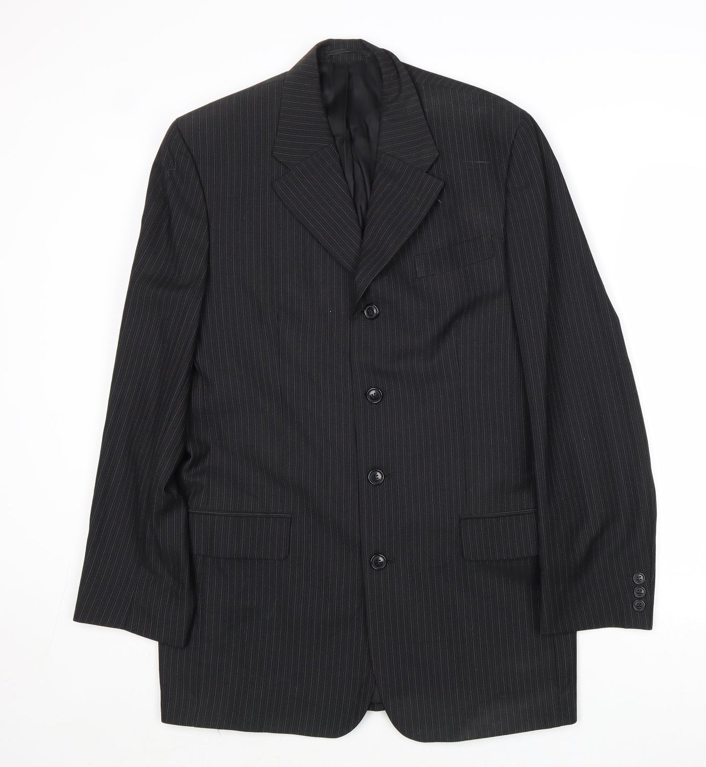Mens UK Size 40 Preworn Regular Black Suit Jacket