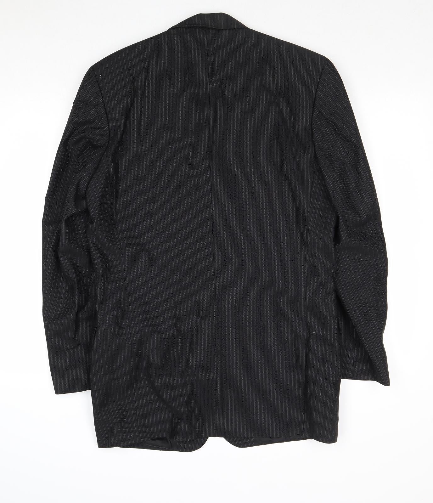 Mens UK Size 40 Preworn Regular Black Suit Jacket