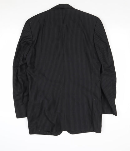 Mens UK Size 40 Preworn Regular Black Suit Jacket