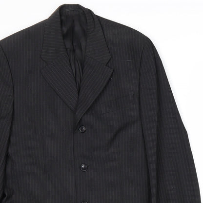 Mens UK Size 40 Preworn Regular Black Suit Jacket