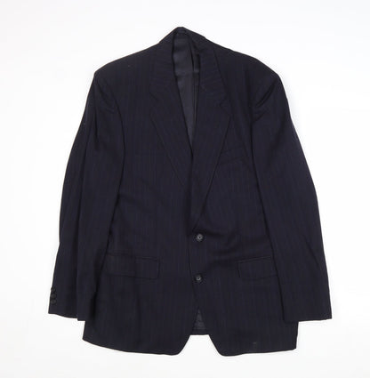 Mens UK Size 40 Marks and Spencer Regular Blue Suit Jacket