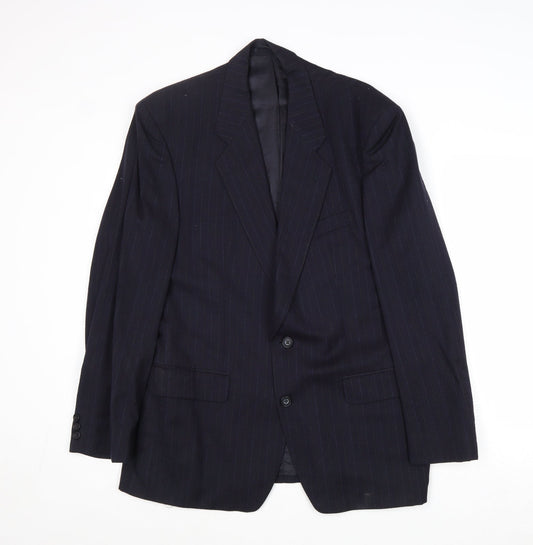 Mens UK Size 40 Marks and Spencer Regular Blue Suit Jacket