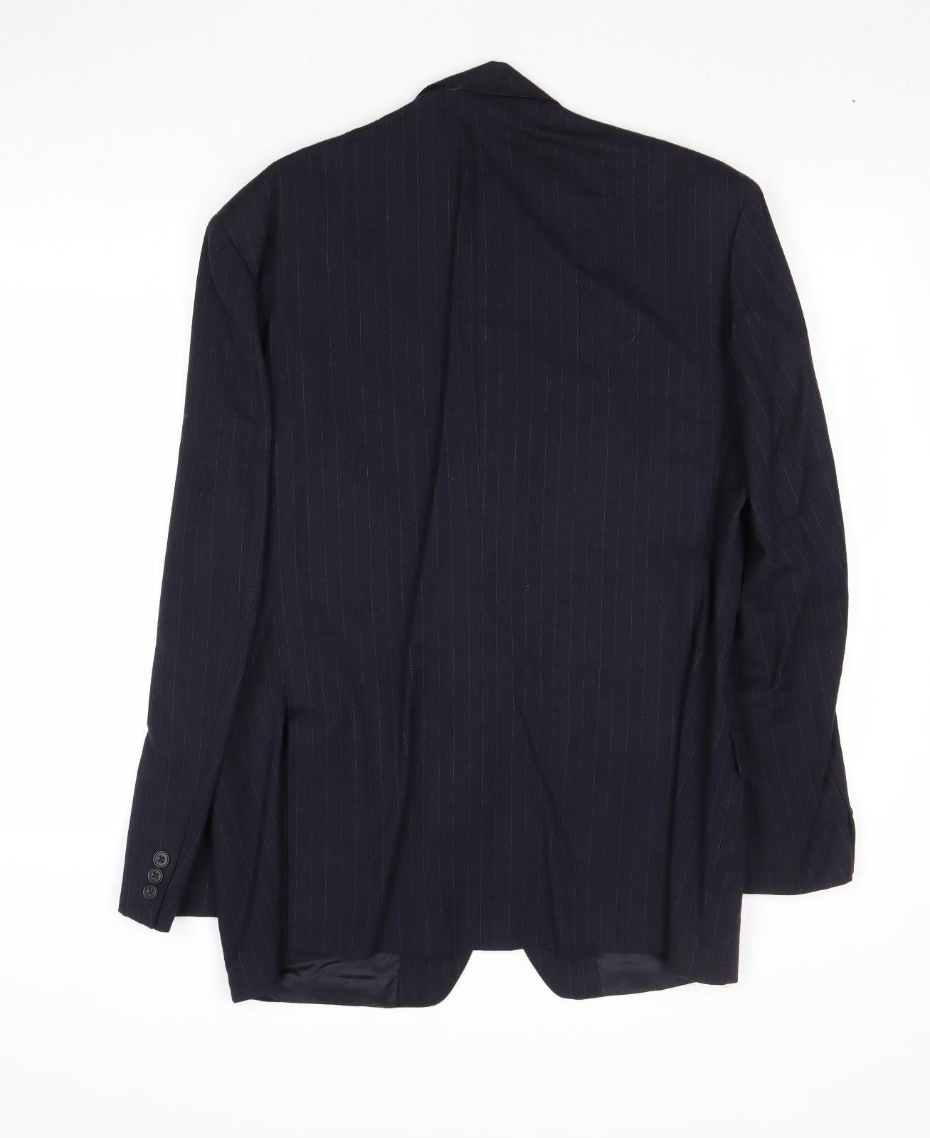 Mens UK Size 40 Marks and Spencer Regular Blue Suit Jacket