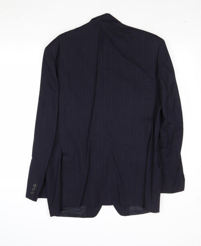 Mens UK Size 40 Marks and Spencer Regular Blue Suit Jacket