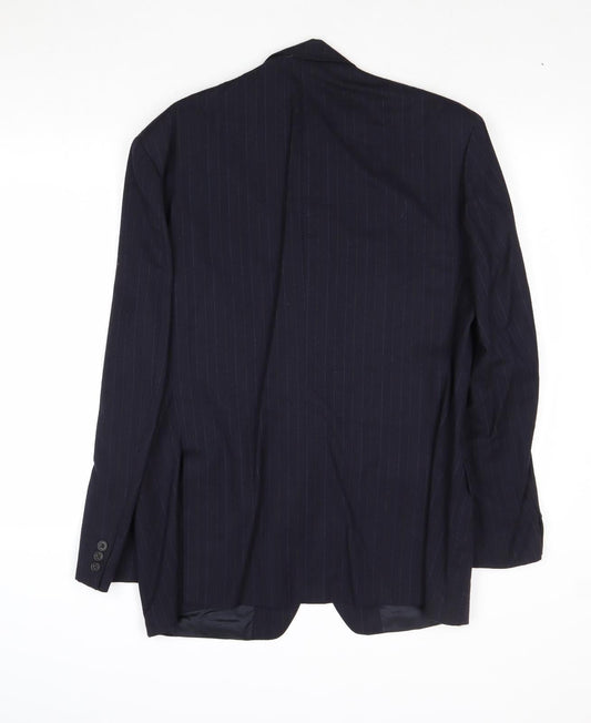 Mens UK Size 40 Marks and Spencer Regular Blue Suit Jacket