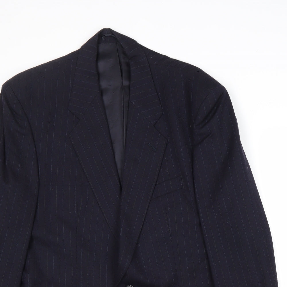 Mens UK Size 40 Marks and Spencer Regular Blue Suit Jacket