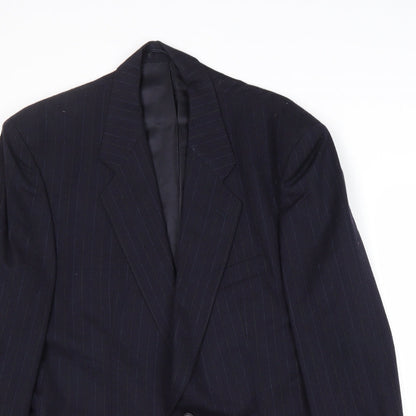 Mens UK Size 40 Marks and Spencer Regular Blue Suit Jacket