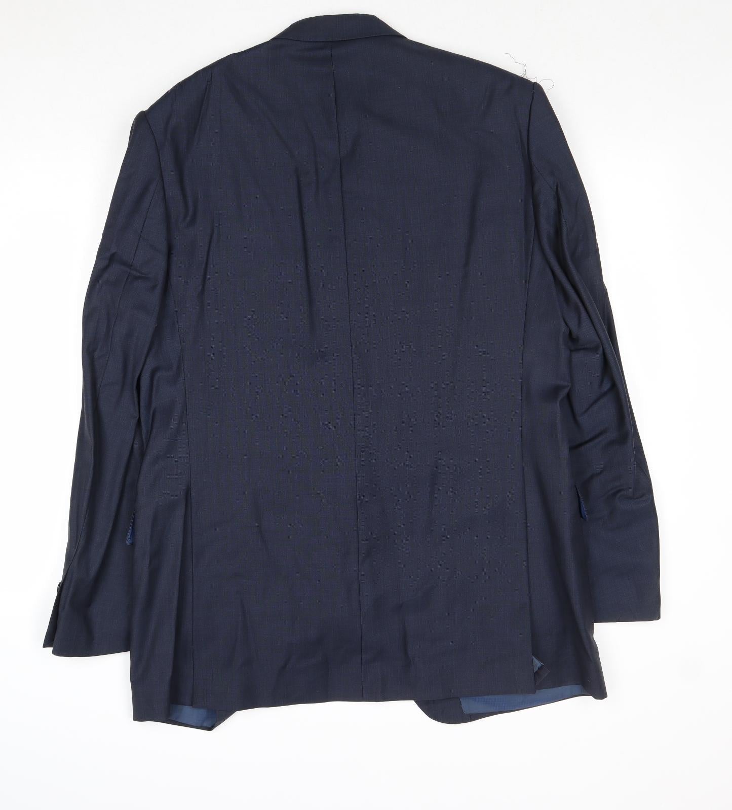 Mens UK Size 42 Marks and Spencer Regular Blue Suit Jacket