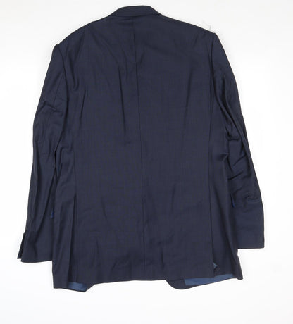 Mens UK Size 42 Marks and Spencer Regular Blue Suit Jacket
