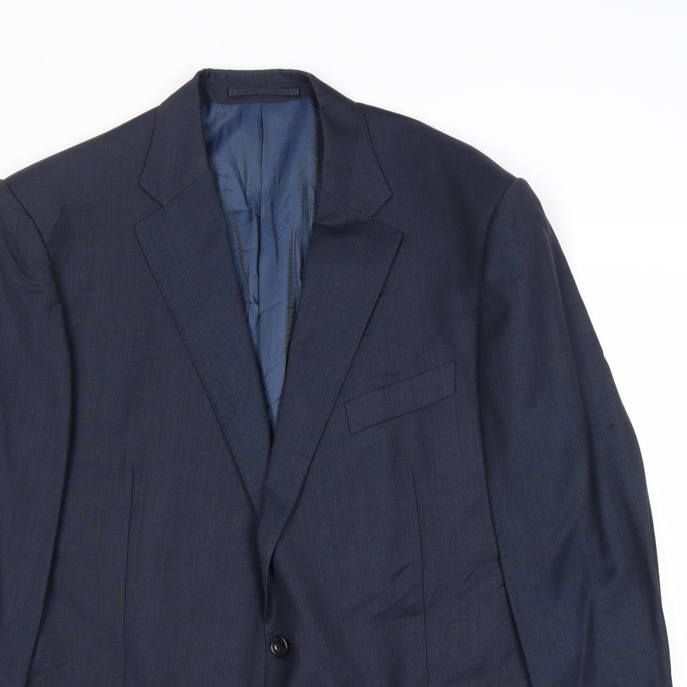 Mens UK Size 42 Marks and Spencer Regular Blue Suit Jacket