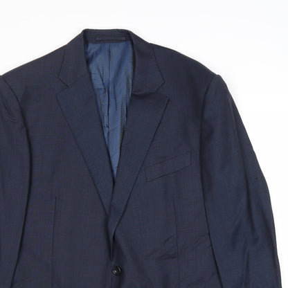 Mens UK Size 42 Marks and Spencer Regular Blue Suit Jacket