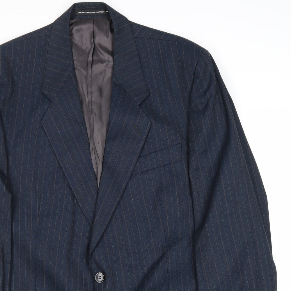Mens UK Size 44 Preworn Regular Blue Suit Jacket