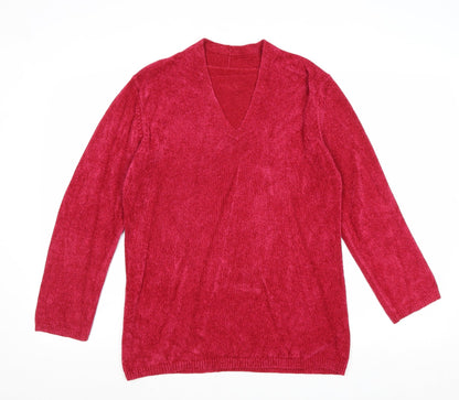 Womens UK Size 10 Marks and Spencer Pink Pullover Jumper