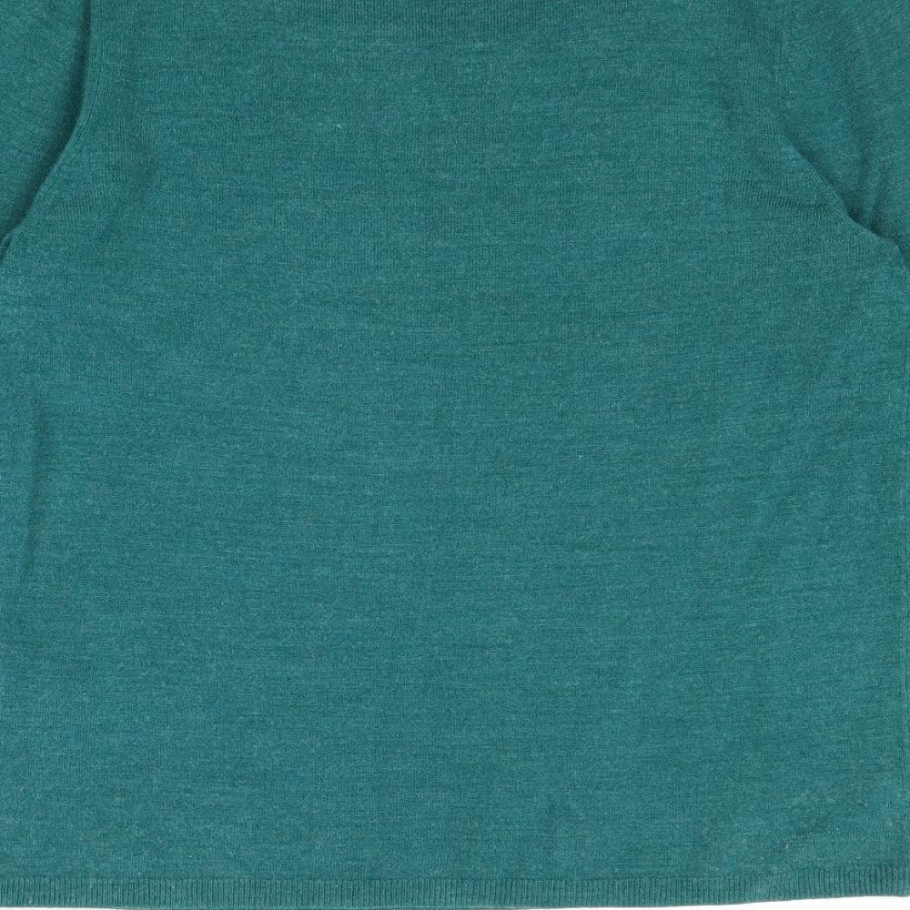 Womens UK Size 10 Marks and Spencer Green Pullover Jumper