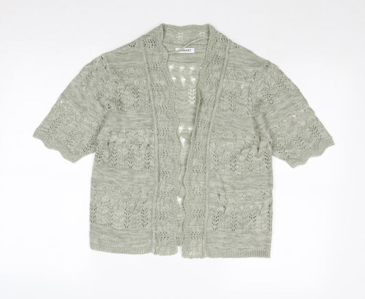 Womens UK Size 10 Damart Green Cardigan Jumper