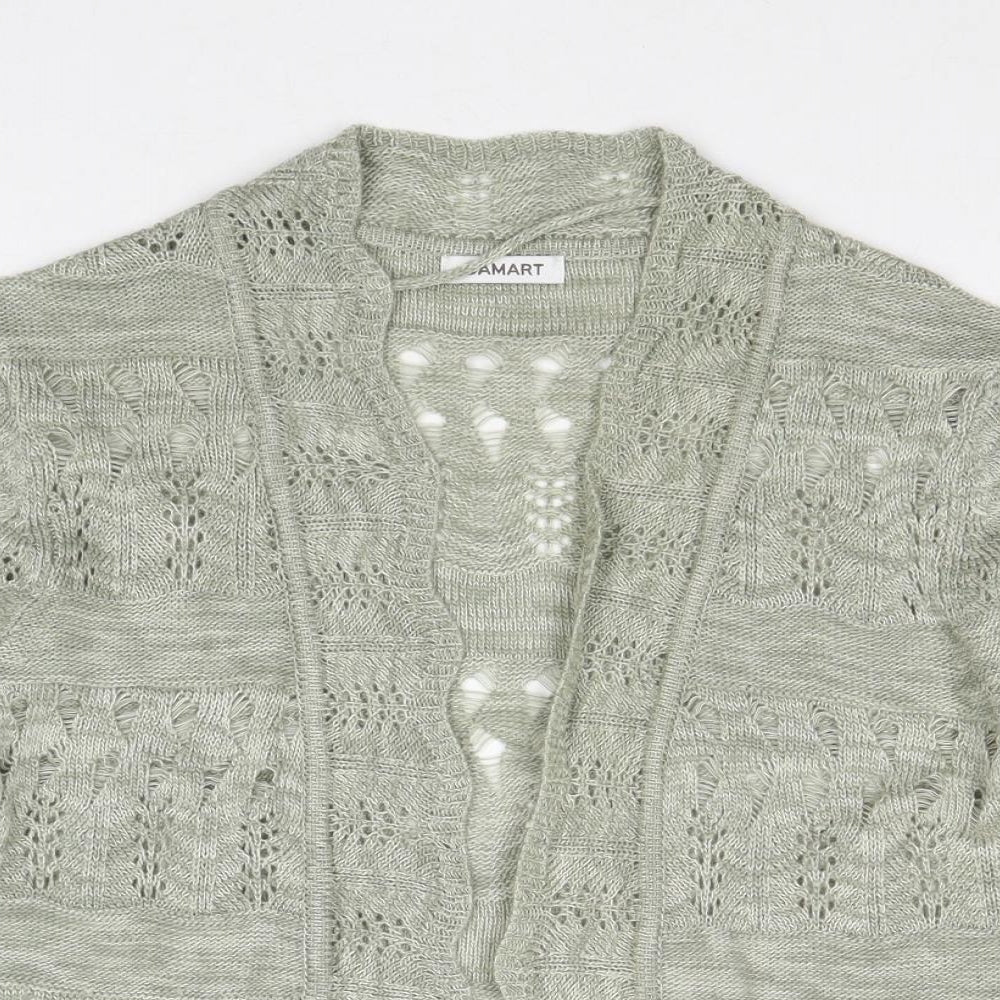 Womens UK Size 10 Damart Green Cardigan Jumper